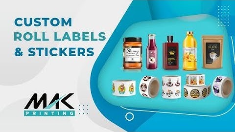 Custom Roll Labels - Customized Product Labels - Labels & Stickers Online - Mak Printing Inc