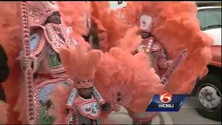 Mardi Gras Indians kick off Fat Tuesday celebrations in Lower Ninth Ward