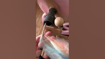 Core spinning with an autowrap #handspinning #handspunyarn #artyarn