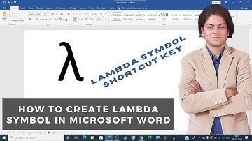 In this video we will learn that how to make lambda symbol in Microsoft Word.