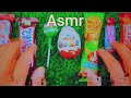 Asmr Unboxing Candy Lollipops and Chocolate Satisfying Video