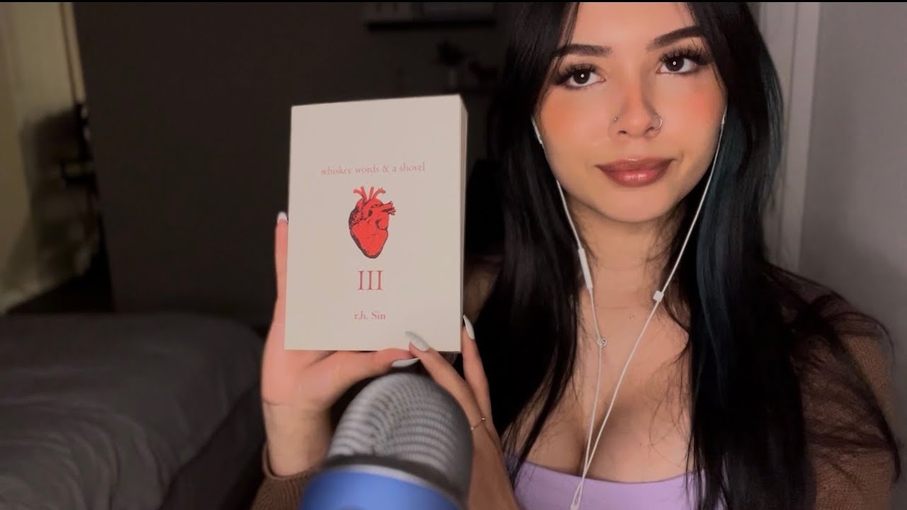 ASMR | reading you to sleep. gum chewing + semi inaudible. 💤