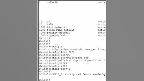 How to move switch port in different vlan from vlan 1? #shots #ccna