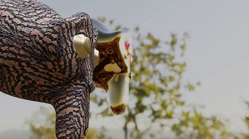 Monkey Head - EEVEE background with CYCLES foreground