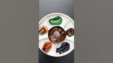 Inside Out Emotions vs Squid Game characters, Guess the mixed color #satisfying #colorfulmixing