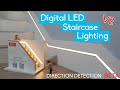 Digital LED Staircase Lighting V2 Prototyp Demo - Arduino APA102 LED