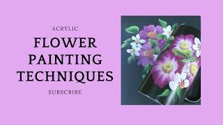 FLOWER PAINTING TECHNIQUES ACRYLIC | Painting | Art | Glass Painting | Aressa1 | 2026