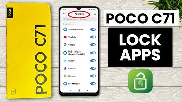 How to Lock Apps in Poco C71 - App Lock Setting