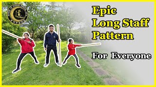 Epic Long Staff, Bo staff pattern for everyone (Jangbong Tutorial 2), Hapkido training