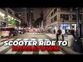 NYC Electric Scooter Ride : Astoria to Koreatown to meet @NEW YORK LIFE VLOG  (October 9, 2021)