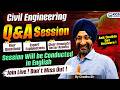 Civil Engineering Doubt Session 2026 | Ask Anything LIVE 🔥 | By Chadha Sir | KGS Engineers AE JE