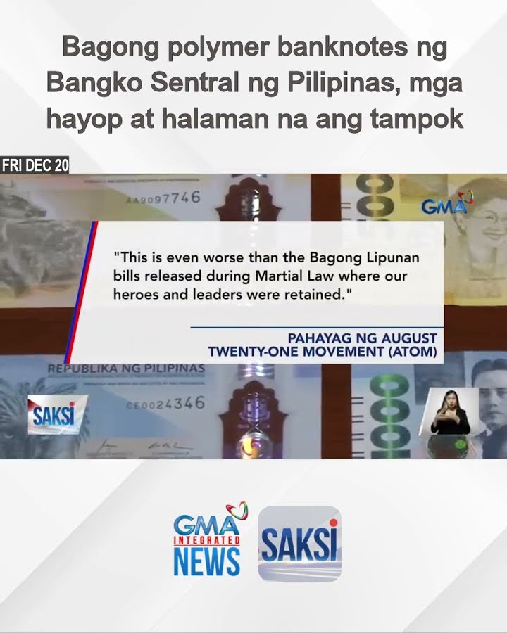 Bagong polymer banknotes ng Bangko Sentral ng Pilipinas, mga hayop at halaman na ang tampok | Saksi