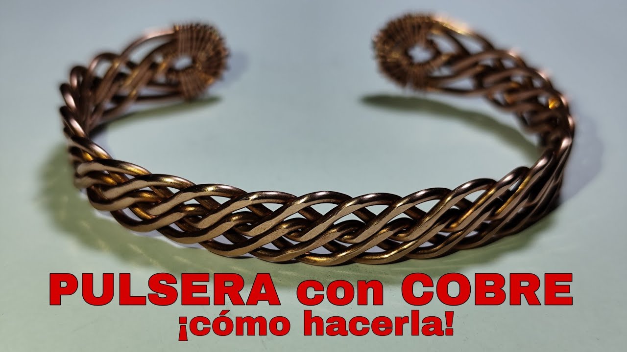 PULSERA con COBRE| COPPER BRACELET| como hacer una pulsera con alambre de COBRE| Pulsera #12