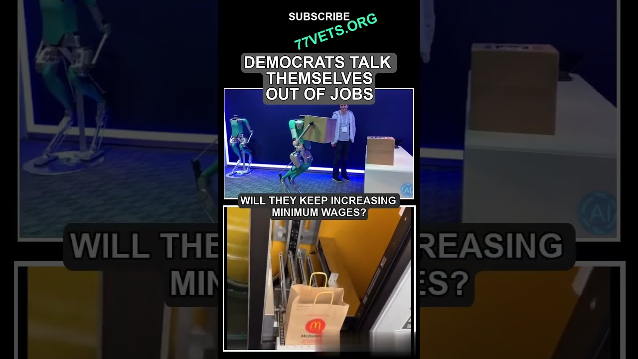 Robots Take Jobs Shorts Liberals Democrats Woke