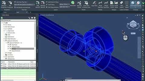 What’s new in Civil3D 2021 – Adding a Branch fitting in Pressure Pipes