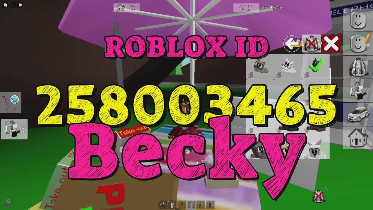 BECKY Roblox Song Codes YouTube 