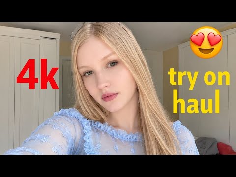 4K Lingerie Try On Haul See Everything Sheer Transparent Micro Bikini \u0026 See-through Dresses with me