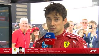 ENTREVISTA a Charles Leclerc tras la CLASIFICACIÓN del GP de Hungría - P1