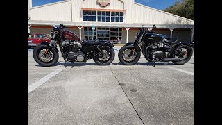 Battle of the Bobbers - 2021 Harley 48 Vs 2021 Triumph Bobber Black