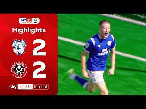 Chaotic first half in Cardiff! 🤝 | Cardiff 2\u002D2 Sheffield United | EFL Highlights
