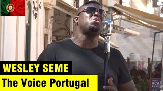 Wesley Seme - I Will Always Love You (cover) - street performance, Lagos (Portugal)