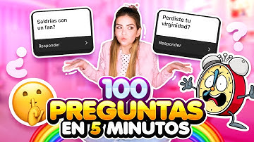 CONTESTO 100 PREGUNTAS *INCÓMODAS* EN 5 MINUTOS!! || Bianki Place ♡