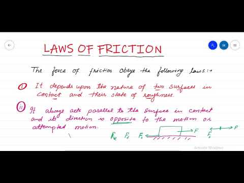 ვიდეო: რომელია ხახუნის კანონი?