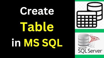 2. Create Table in MS SQL Server| How to create Table in MS SQL Server using SSMS and TSQL | 2025