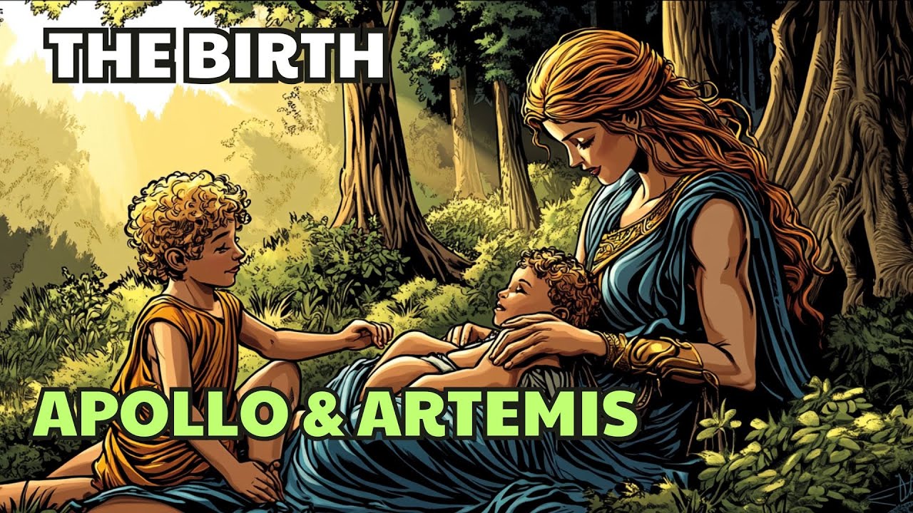 The Birth of Apollo and Artemis in comic: Battle Against Terrible ...