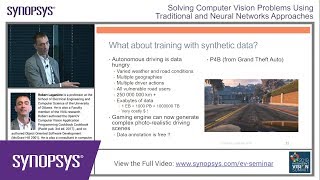 Solving Computer Vision Problems Using Traditional and Neural Network Approaches | Synopsys