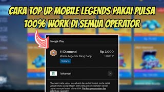 CARA TOP UP ML PAKAI PULSA | TOP UP ML PAKAI PULSA