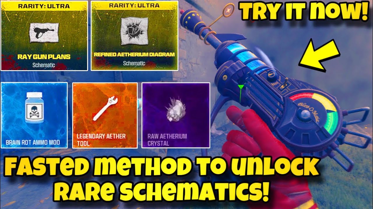 FASTEST Farming Guide To Get RAYGUN & RARE Schematics In MW3 Zombies