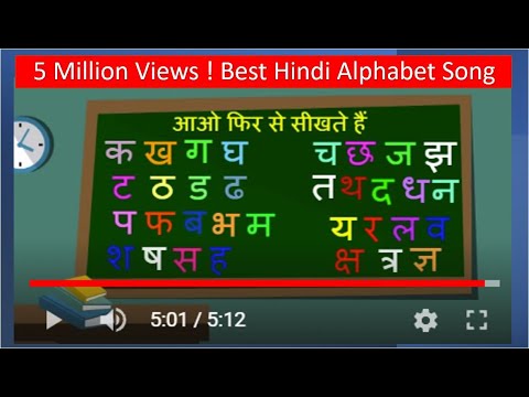 LEARN HINDI   Hindi Alphabets song with animation K Kh G Gh  Hindi Alphabets  