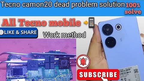 Tecno camon 20 Dead fix easily step by step