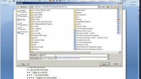Saving a 2007 word document in 97-2003 file extension