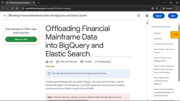 Offloading Financial Mainframe Data into BigQuery and Elastic Search | #qwiklabs | #GSP1153 #CLI