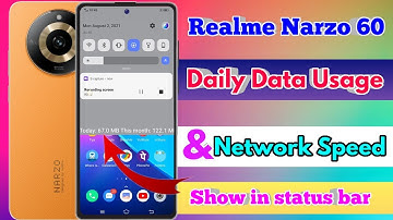 how to show daily data usage in realme narzo 60 | realme narzo 60 show daily data usage