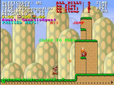 Mario AI based on Genetic Algorithm