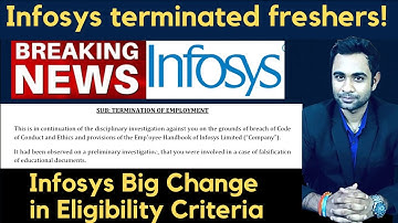 Infosys Terminated many freshers | Infosys big criteria change | Infosys Breaking News