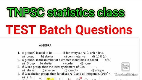 TNPSC statistics exam/tnpsc statistics class/Tnpsc Statistics Question paper/Statistics syllabus