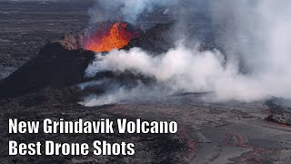 New Grindavik Volcano Eruption  Best Drone Shots