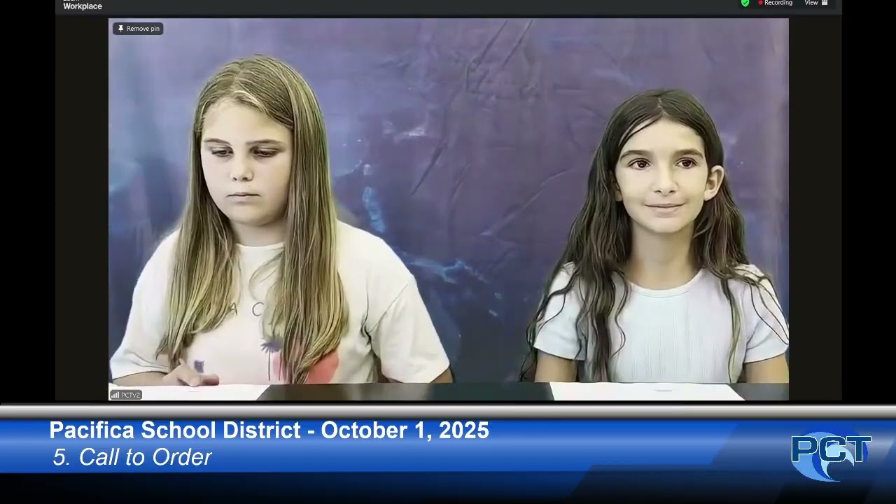 PSD 10/1/25 - Pacifica School District Meeting - October 1, 2025