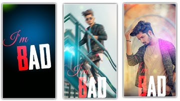 New attitude whatsapp status editing || kinemaster video editing || attitude status editing