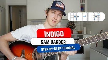 How To Play INDIGO by Sam Barber on Guitar! Beginner Guitar Lesson