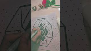 Super relaxing isometric art tutorial #drawing #painting #love 🙏🏻