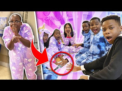 I CAUGHT Them Playing SPIN THE BOTTLE At The Slumber Party! 😱