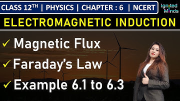 Class 12th Physics | Magnetic Flux | Faraday’s Law | Example 6.1 to 6.3 | Chapter 6