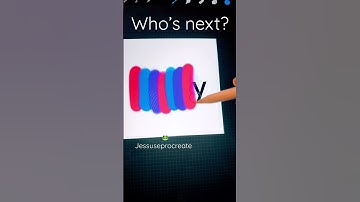 Name series~pick 3 colors|Procreate #satisfying #requestedvideo #sub #art #drawwithme #shorts