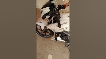 apache 160 rtr modified || ppf wrapping  #wrap #tank #mattblack #tvs #apache #shortsfeed #viral