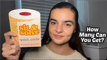 ASMR Asking You 50 Multiple Choice Trivia Questions